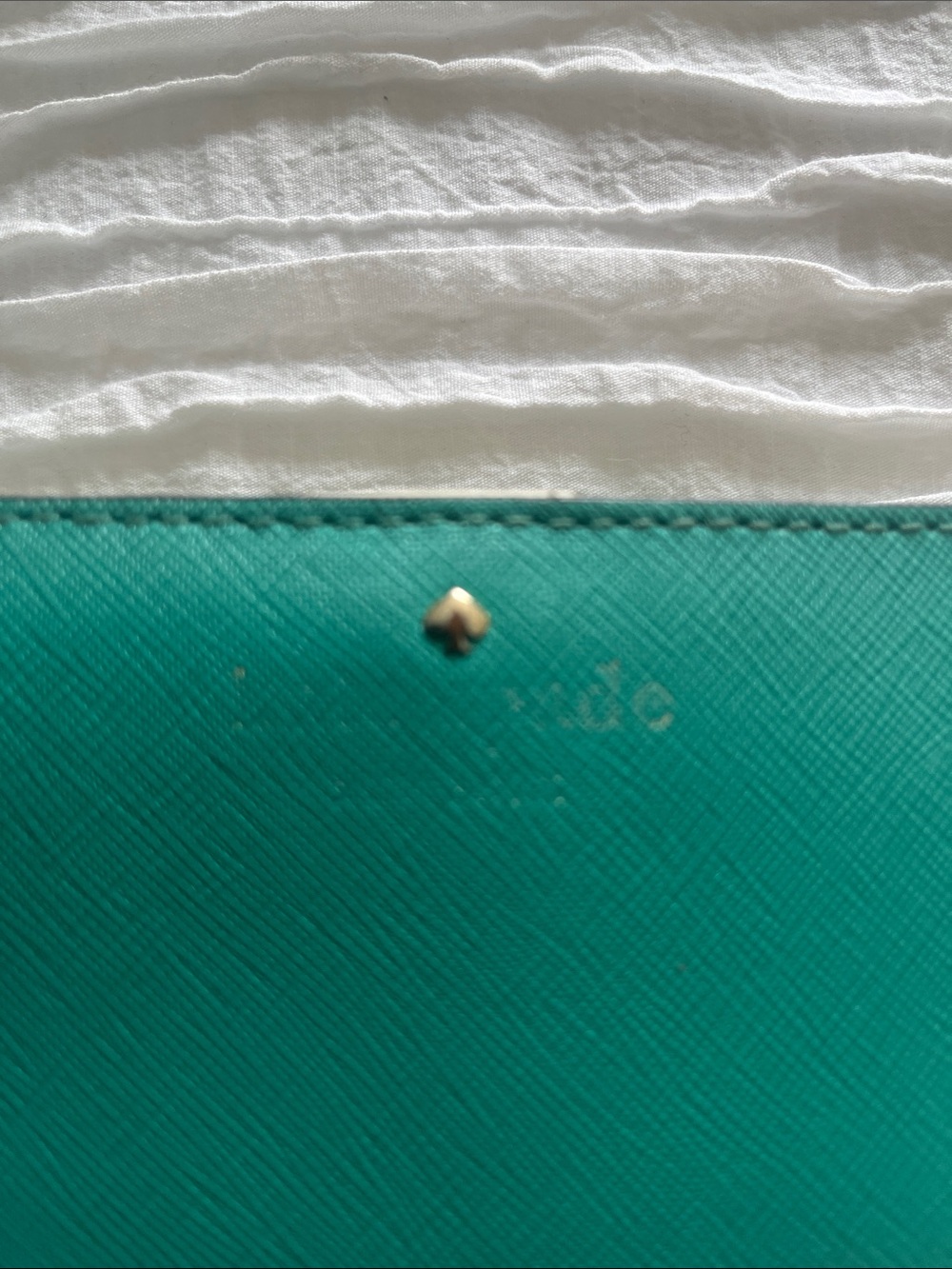 kate spade Emerald Green Saffiano Long Wallet - Picture 2 of 4